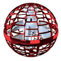 Miniatyrbillede 1 af 8: Flyvende bold legetøj farverigt lys USB opladning intelligent sensor plast roterende flyvende bold globe rød