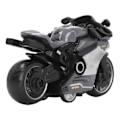 Miniatyrbillede 7 af 8: Tilbage træk motorcykler legetøj innovativ simulering legering motorcykel model til børn gaver samling grå