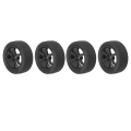 Miniatyrbillede 8 af 8: 4 stk. RC Bil Dæk Gummi Plast Universal RC Bil Hjul til Tamiya TT01 TT02 XV01 XV02 1/10 Fjernstyret Køretøj Sort