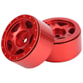 Miniatyrbilde 4 av 8: 2 stk RC aluminiumslegering hjulnav for Axial SCX24 90081 1/24 RC biloppgraderingsdeler Rød