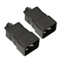 Miniatyrbillede 6 af 8: 2 stk IEC320 C20 til IEC320 C6 strømadapter Professionel C20 til C6 strømstikadapter til bærbar PDU Server UPS-stik 250V