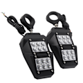 Miniatyrbilde 3 av 8: UTV Sidespeil 360 Grader Justerbart med LED-lys Passer for Polaris RZR/Ranger