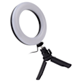 Miniatyrbillede 7 af 8: Selfie Ring Light LED Blødt Lys 5 Farvetemperatur Udfyldningslys med Klips til Livestreaming