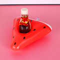 Miniatyrbillede 6 af 8: Oppustelig Drikkeholder til Swimmingpool Vandmelon Pizza Form Flydere Børn Vand Sjovt Legetøj