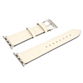 Miniatyrbillede 4 af 8: Smartwatch-læderrem Universal Smart Watch-udskiftningsrem til IWatch Series SE 8 7 6 5 4 3 2 1 38mm 40mm 41mm Beige