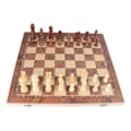 Miniatyrbilde 5 av 8: Internasjonalt Sjakk Bærbar 3 i 1 Trebrett Brettbar Internasjonalt Tre Sjakksett for Barn Voksne