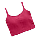 Miniatyrbillede 4 af 8: Dame Halter Top Bandeau Top Ren Farve Rygfri Kryds Midriff Mode Top til Rejser Udendørs Roserød Fri Størrelse