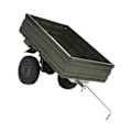 Pikkukuva 8 / 8: RC-auton perävaunun kaukosäädin tavarateline P06 Unimog mallille RC-auton varaosat lisävarusteet vihreä