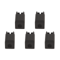 Miniatyrbillede 6 af 8: 5 Stk Ekstruder Hotend Cover Sort Silikone Anti Stick Stabil Varmeblok Cover til Bambu Lab X1 Carbon P1P