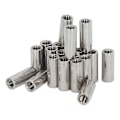Miniatyrbilde 8 av 8: 20 stk koblingsmutter i rustfritt stål M5 rundstang koblingsmutter hunngevind for tilkobling