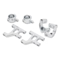 Miniatyrbild 2 av 8: RC Drivaxel Set RC Svingarm Drivaxel Styrplatta Uppgraderingstillbehör för TAMIYA CC01 Silver