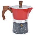 Miniatyrbild 5 av 8: Kaffetillverkare för spishäll, åttakantig form, tjockbottnad kaffebryggare för camping, hushåll, kontor, 3 koppar