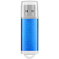 Miniatyrbillede 1 af 8: USB Flash Drive Transparent Cover Blå Bærbar Memory Stick til PC Tablet64GB