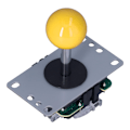 Miniatyrbild 5 av 8: Arcade Joystick Klassisk 5 Pin 8 Vägs Arcade Joystick Ersättningsdelar för Xbox 360 för PS2 för PS3 Gul