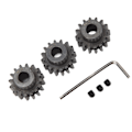 Pikkukuva 8 / 8: 3kpl RC-auton hammasratassarja 8mm sisäreikä teräksinen automoottorin hammasratas 1/5 1/8 1/10 malliautolle 17T