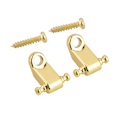 Miniatyrbild 1 av 8: 2PCS Roller String Tree Retainer med skruvtillbehör för elgitarrbas (guld)
