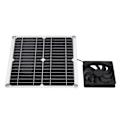 Miniatyrbillede 3 af 8: 12W solcellepanel-ventilatorsæt USB solcelledrevet ventilator til drivhuse skure kæledyrshuse mobiltelefonopladning