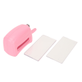 Miniatyrbilde 1 av 8: Pregemaskin DIY lage bærbar rosa plast sinklegering Scrapbooking Em bossing maskin for skolen