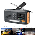 Miniatyrbilde 2 av 5: Dab/FM Bluetooth Radio Bærbar Solar Radio Receiver Nødradio Utomhus Håndsveiv Radio
