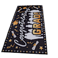 Miniatyrbillede 7 af 8: Graduation Banner 71x38in Holdbart Polyester Stof Farveløs 4 Øjer Nem Installation Tillykke Grad Banner til Fest C