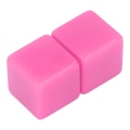 Miniatyrbild 5 av 8: 6st Blank set rätvinklig plast hexaedriska kuber Klassrumsbrädspel DIY Math Counting Undervisningsfest Favor Fun Pink