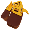 Miniatyrbilde 4 av 8: Bueskyting Fingerbeskyttelse Bueskyting Fingerbeskytter Fingre Beskyttelse for Utendørs Skyting Recurve Bue Integrert Design Gullbrunt Lær L