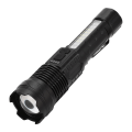 Miniatyrbild 4 av 8: LED Bright Ficklampa COB Arbetsljus USB Uppladdningsbar IPX4 Utomhusbelysning Vit Laser Ficklampa 800LM