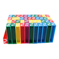 Pikkukuva 2 / 8: 45 kpl Tumbling Blocks - Muoviset, Kestävät, Vakaat, Moniväriset, Rakennuspelit Lapsille