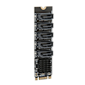 Miniatyrbillede 6 af 8: Konverter Adapterkort M.2 NGFF BKEY SATA til 5 Port 6Gbps Stabilt Drift Udvidelseskort