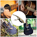 Miniatyrbild 6 av 8: K72 Gitarr Capo Zinc Ally Bronsfärgad Grodformad Capo för gitarr Ukulele Mandolin