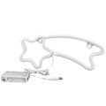 Miniatyrbillede 2 af 8: LED Neon Lys Meteor-formet Neon Skiltlampe Forslag Bryllup Fødselsdagsfest Dekoration Hvid