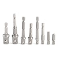Miniatyrbillede 1 af 8: 8 stk. Sokkeladapter Sæt Driver Hex Skaft Impact Bor Bits Forlængelsesstang 1/4 tommer 3/8 tommer 1/2 tommer