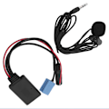 Pikkukuva 8 / 8: Auton stereokaiutinmikrofon Mini ISO 8-nastainen johdinsovittimella Bluetooth 5.0 matkapuhelimelle tabletille MP3
