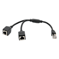 Miniatyrbilde 8 av 8: RJ45 Ethernet Adapter Kabel Forlengelse 1 til 2 Port Utmerket Tilkobling Overføring Godt Signal Ethernet Socket Adapter
