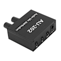 Miniatyrbillede 2 af 8: Stereo Mixer Audio Distributor 2 Input 2 Output 3,5 mm Jack Plug and Play Aluminiumlegering Audio Mix Forstärkare