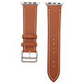 Pikkukuva 1 / 8: Älykellon nahkaranneke universal watch vaihtoranneke IWatch Series SE:lle 8 7 6 5 4 3 2 1 38 mm 40 mm 41 mm ruskea