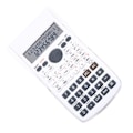 Miniatyrbillede 2 af 8: Scientific Calculator 12 cifret 240 funktioner Multifunktion stort display funktion lommeregner med glidende hårdt låg Hvid