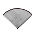 Miniatyrbillede 1 af 8: Genanvendelig kaffefilter i rustfrit stål, foldbar kaffefilterkegle, filterpose, 2-4 kopper