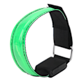 Pikkukuva 2 / 8: Outdoor Night Run käsivarsinauhavalo LED Rechargeale Lattice Light Heijastava Lattice Band Green