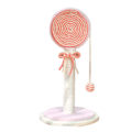 Miniatyrbillede 1 af 8: Katteklatretræ Lollipop Formet Sisal Klo-Slibning Interaktiv Multifunktionel Kattetårn til Killing Pink