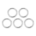 5 stk. Runde Ringer Sveiset Rustfritt Stål Slitesterk Solid Bøyle for Navigasjonsbåter Utendørs 3x20mm