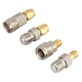 Miniatyrbilde 2 av 8: 4 stk bærbar messing antennekontakt F til SMA Radio Converter Adapter