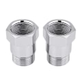 Miniatyrbillede 1 af 8: 2 stk. 32 mm M18*1.5 O2 Ilt Sensor Forlænger Spacer Bøsninger Adapter Sølv