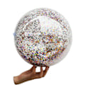 Miniatyrbillede 1 af 5: 16 tommer glitter oppustelig strandbold PVC sammenklappelig strandbold svømmepølse til udendørs