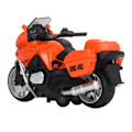 Miniatyrbilde 4 av 8: 1:16 Skala Motorsykkel Leke Legering Lyd Lys Pedagogisk Bærbar Motorsykkel Modell for Barn Oransje
