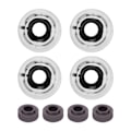 Miniatyrbillede 1 af 8: 78A 60x45 mm højelastisk skateboard flashhjul PU fyld til Longboard Cruiser Board (sort)