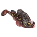 Pikkukuva 4 / 8: Deep Running Soft Bait Jumping Mela Tail 75mm/13g Anti-Hanging Bottom Fake Pehmeä syöttiMusta punainen keltainen täplä