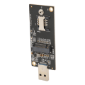 Pikkukuva 7 / 8: USB3.0 4G-moduulin sovitinkortti NGFF M.2 Key B - USB 3.0 -sovitin SIM-korttipaikalla 4G 5G -moduulille