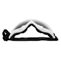 Miniatyrbillede 4 af 8: Ski Goggles PC Gennemsigtige Linser UV Beskyttelse Vindtæt Justerbar Hovedbøjle Snowboardbriller til Mænd Kvinder Hvid Ramme