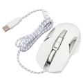 Miniatyrbilde 7 av 8: RGB Gaming Mouse 7200 DPI Programmerbare knapper Bakgrunnsbelysning Programvarestøtte DIY Rapid Fire Button USB Wired Game Mouse White